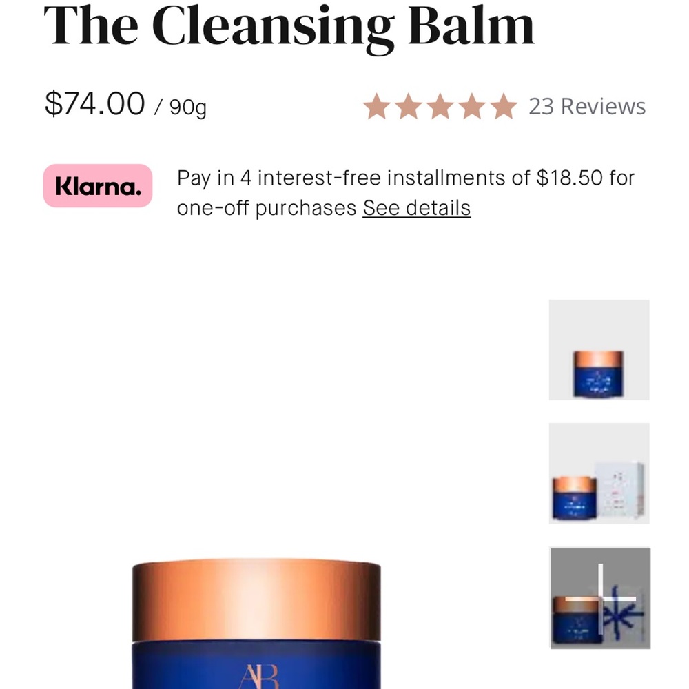 Augustinus Bader - The Cleansing Balm - New, Unopened!